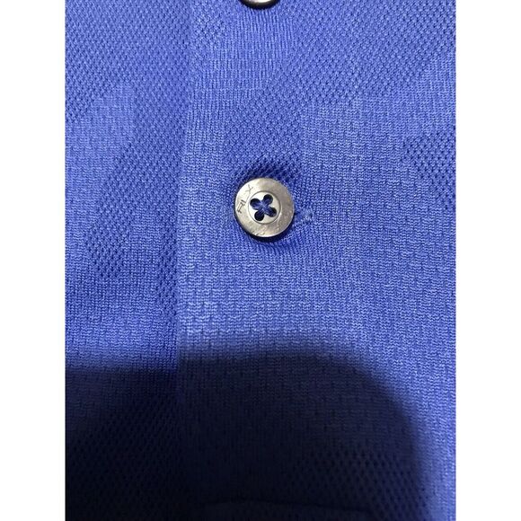 RLX‎ Ralph Lauren Golf Polo Shirt Mens XL Blue Camo Trump National Charlotte - Picture 8 of 15